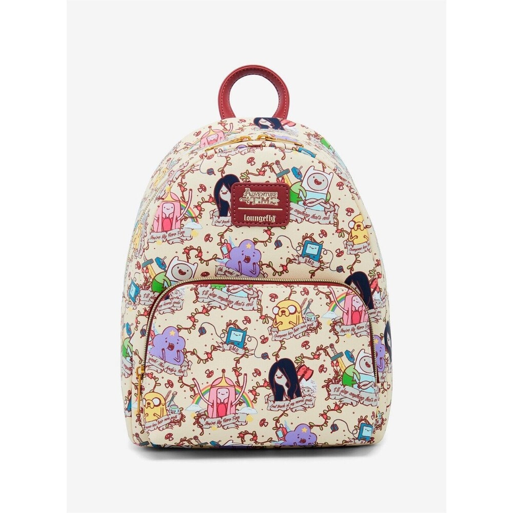 Loungefly Adventure Time Banner Mini Backpack Finn Jake BMO Marceline Bubblegum